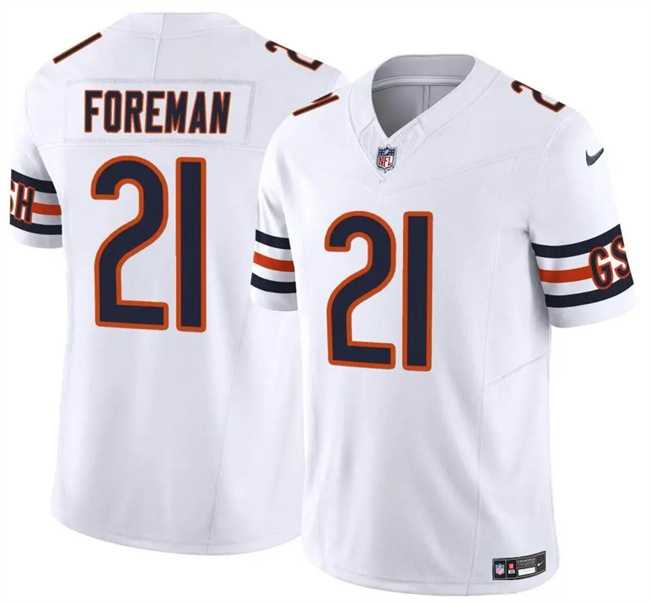 Men & Women & Youth Chicago Bears #21 DOnta Foreman White 2023 F.U.S.E. Vapor Limited Jersey->chicago bears->NFL Jersey